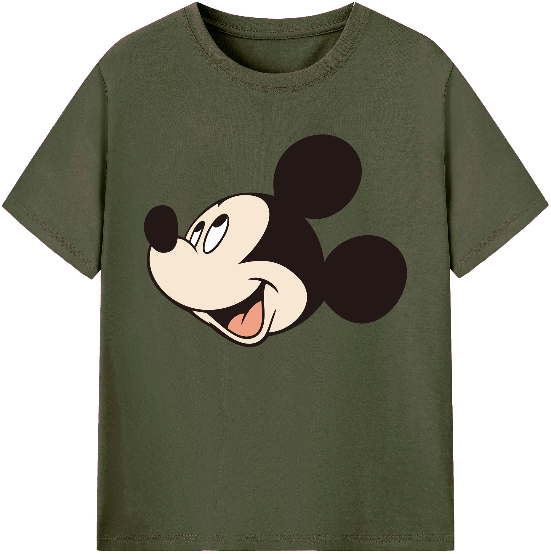 ミッキーマウス Mickey Mouse 綿100％ メンズ半袖Tシャツ｜肌触りやわらか＆通気性